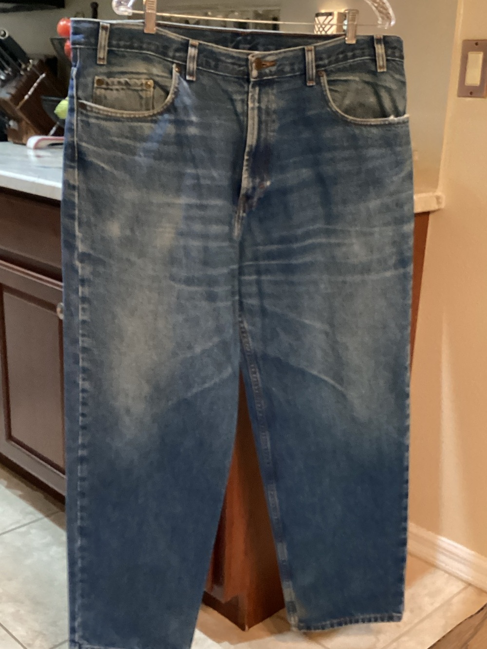 Kirkland Signature Relaxed Fit Blue Washed Jeans 30” Inseam